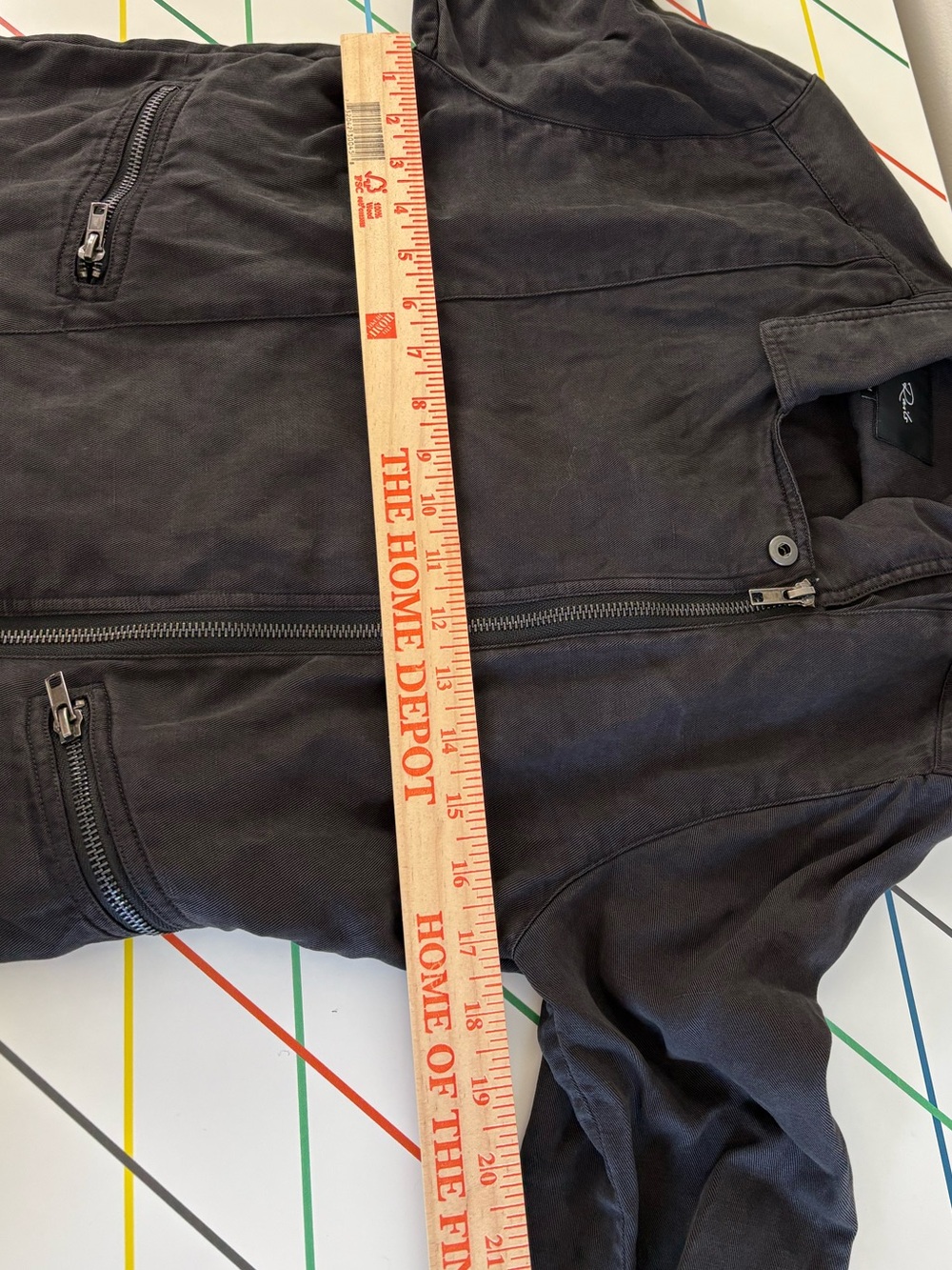 Rails Asymmetric Coal Moto Jacket Medium Good Condition Edgy Mod Bikercore Chic - Picture 8 of 8
